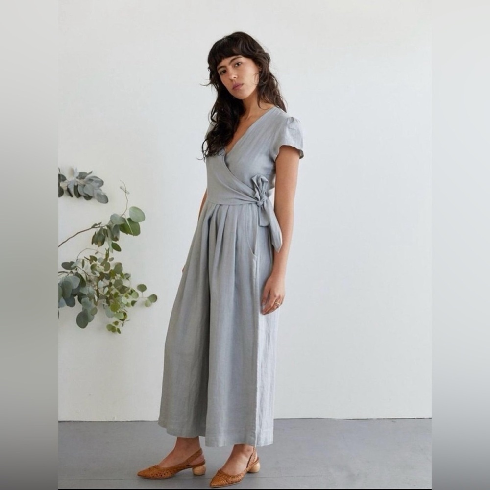 Sugar Candy Mountain Angela Jumpsuit Size Medium Cloud Gray